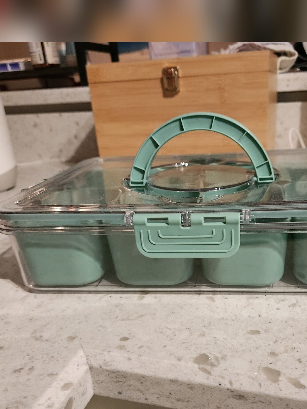 Multi-Compartment Plastic Storage Box